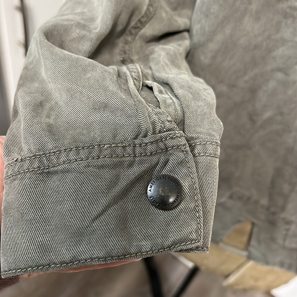 American Eagle Utility Field Jacket Lyocell Hoode… - image 8